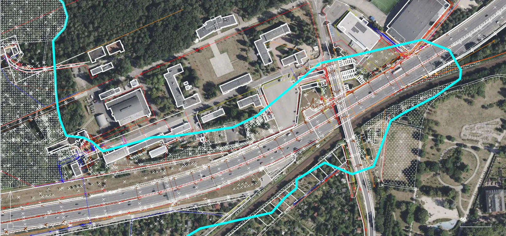 Geoportal orthophoto as a background in GeoOffice