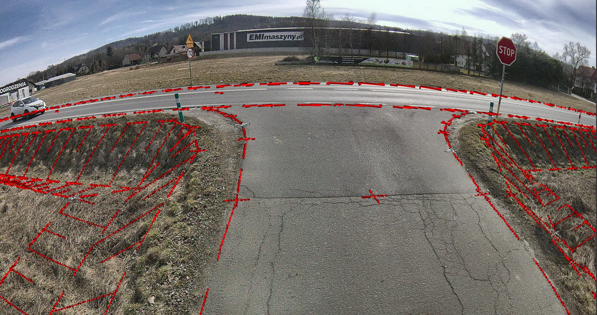 GeoOffice — panorama 360° z naniesionymi obiektami mapy